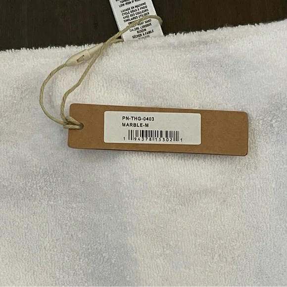 Skims Terry Cloth Thong in Marble size M - Picture 10 of 12